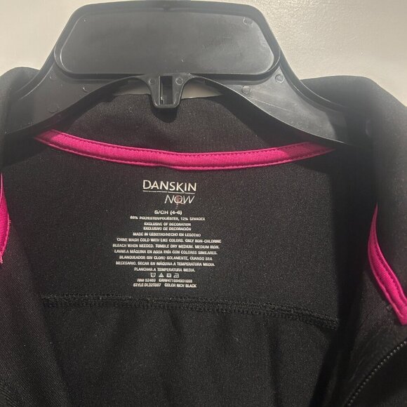 Danskin Now Black Performance Athletic Zip Up Jacket Women’s Size S (4-6) - Picture 3 of 7
